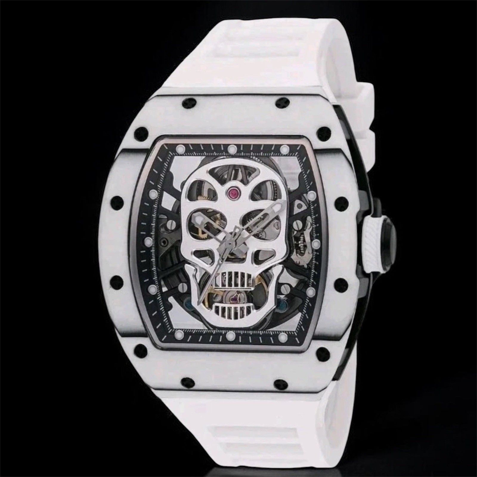 Invicta S1 Rally Automatic Men's Watch With Skelton Dial Face-White 49026 New